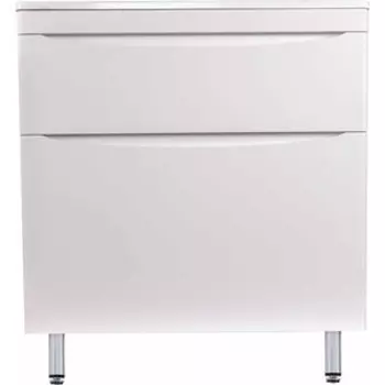 Тумба с раковиной Style line Бергамо мини 90х35 напольная, антискрейтч белый (СС-00002361 + 2000949237138)