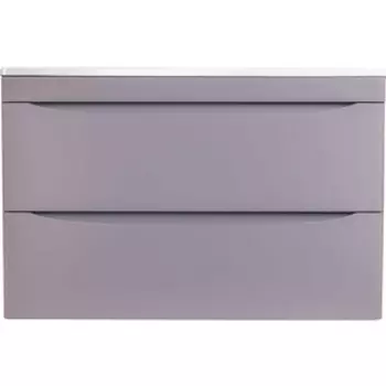 Тумба с раковиной Style line Бергамо мини 90х35 подвесная, антискрейтч серый (СС-00002365 + 2000949237138)