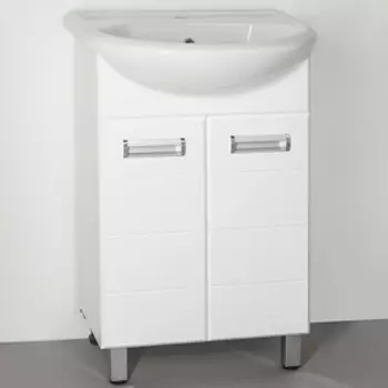 Тумба с раковиной Style line Ирис 55 белая (ЛС-00000015 + 4620008192765)