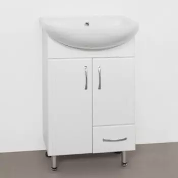 Тумба с раковиной Style line Эко Стандарт №10 белая (2000948986334, 1WH110256)