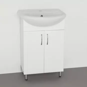 Тумба с раковиной Style line Эко Стандарт №9 белая (ЛС-00000339 + 4620008192765)