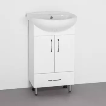 Тумба с раковиной Style line Эко Стандарт №9/1Б белая (2000948993400, 1WH110243)