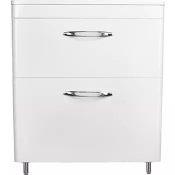 Тумба с раковиной Style line Каре 70 Люкс напольная, белая (СС-00002266 + 2000949234199)