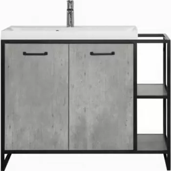 Тумба с раковиной Style line Лофт 100 Бетон (ЛС-000010021 + 2000949230191)