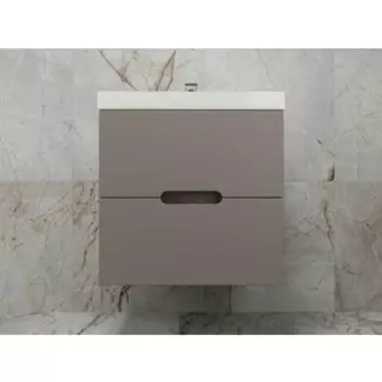 Тумба с раковиной Style line Матис 60х45 тауп темный (ЛС-00002296 + 2000949230177)