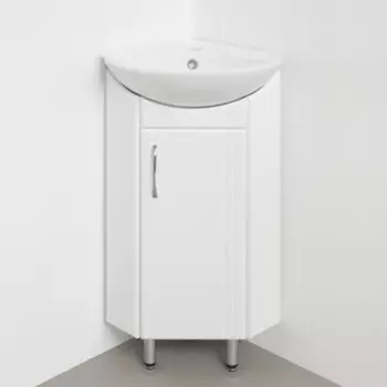 Тумба с раковиной Style line Веер 31x31 белая (ЛС-00000092 + VERSAWB01)