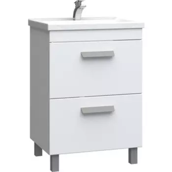 Тумба с раковиной VIGO Nova 2-600 белая (4640027142671, 1WH302421)