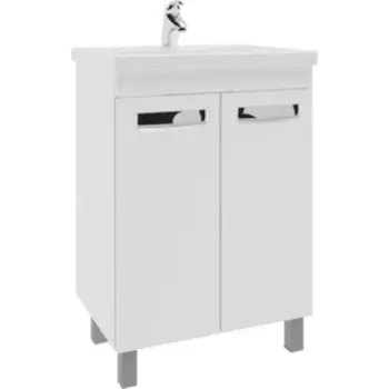 Тумба с раковиной VIGO Plaza 600 белая (4640027140646, 4620008197746)