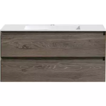 Тумба с раковиной Vincea Luka 100х47 R.Oak, раковина белая (VMC-2L100RO, VCB-13100W)