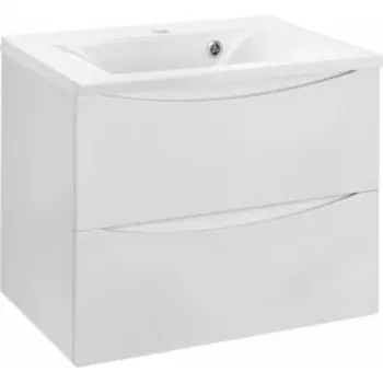 Тумба с раковиной Vincea Mia 65х45 G.White (VMC-2MA650GW, VCB-3M650W)