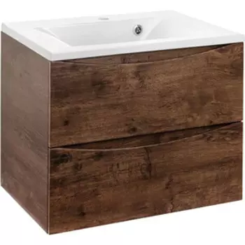 Тумба с раковиной Vincea Mia 65х45 R.Wood (VMC-2MA650RW, VCB-3M650W)