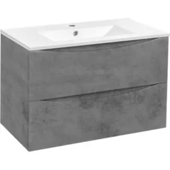 Тумба с раковиной Vincea Mia 80х46 Beton (VMC-2MC800BT, VBS-13980)