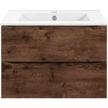 Тумба с раковиной Vincea Mia Slim 60х39 R.Wood (VMC-2MC600S1RW, VBS-13960S1)