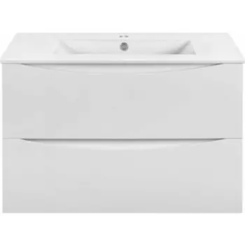 Тумба с раковиной Vincea Mia Slim 80х39 G.White (VMC-2MC800S1GW, VBS-13980S1)