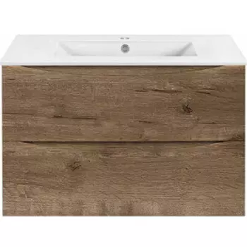 Тумба с раковиной Vincea Mia Slim 80х39 V.Oak (VMC-2MC800S1VO, VBS-13980S1)