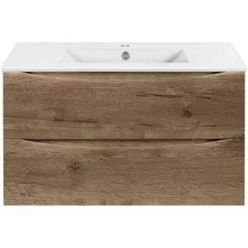 Тумба с раковиной Vincea Mia Slim 90х39 V.Oak (VMC-2MC900S1VO, VBS-13990S1)