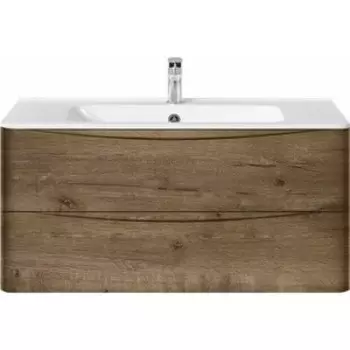 Тумба с раковиной Vincea Paola 100 дуб V.Oak (VMC-2P100VO, VCB-2VP1000W)