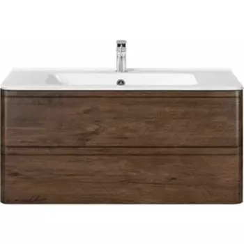 Тумба с раковиной Vincea Vico 100 R.Wood (VMC-2V100RW, VCB-2VP1000W)