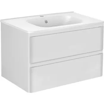 Тумба с раковиной Vincea Vico 80 подвесная, G.White (VMC-2V800GW + VCB-2VP800W)