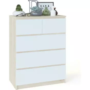 Тумба СОКОЛ Т-5р дуб сонома/белый