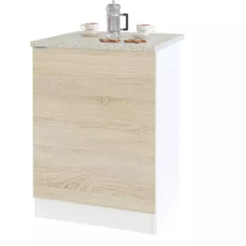 Тумба СОКОЛ ТК-06 белый/дуб сонома