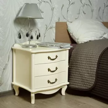 Тумбочка Мебелик Джульетта 3 ящ. дуб шампань (П0006663)