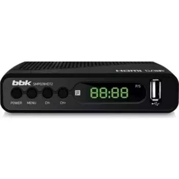 Тюнер DVB-T2 BBK SMP028HDT2 черный