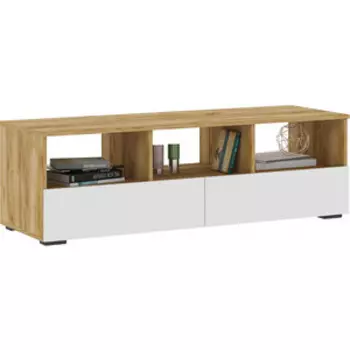 ТВ-тумба Woodville Элла ТБ 02 белый / дуб крафт золото (547999)