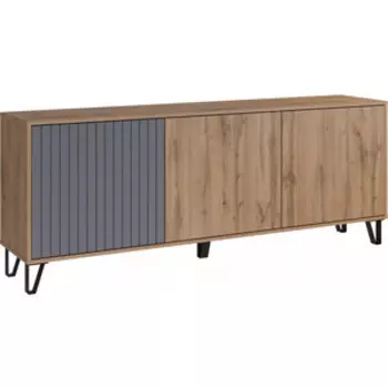 ТВ-тумба Woodville Эннис дуб вотан / графит софт (563557)