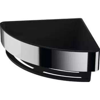 Угловая корзинка-полочка Inda Basket со съемной вставкой, хром/черный (AV231AAL08)