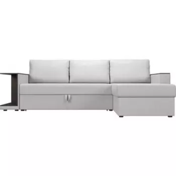 Угловой диван АртМебель Атланта С экокожа белый правый угол