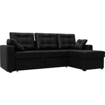 Угловой диван АртМебель Камелот эко-кожа белый правый угол