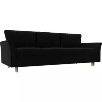 Угловой диван АртМебель Камелот эко-кожа черный правый угол