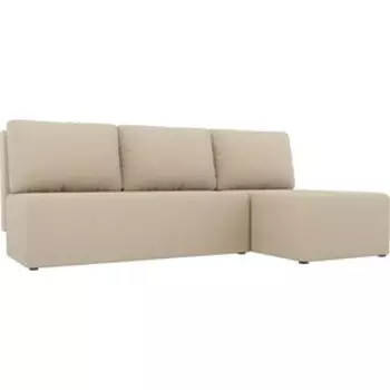 Угловой диван АртМебель Поло рогожка бежевый правый угол