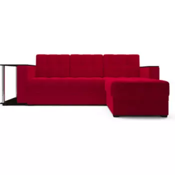 Угловой диван Mebel Ars Атланта красный ППУ