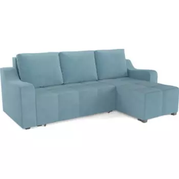 Угловой диван Mebel Ars Берн (голубой Luna 089)