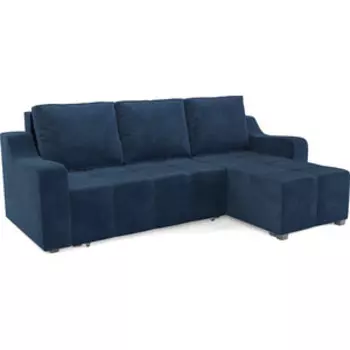 Угловой диван Mebel Ars Берн (темно-синий Luna 034)