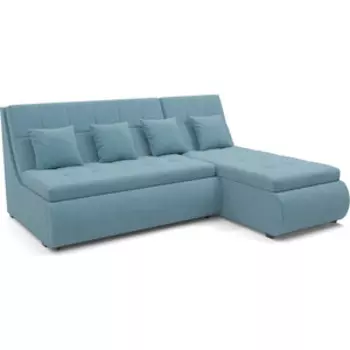 Угловой диван Mebel Ars Дубай (голубой Luna 089)