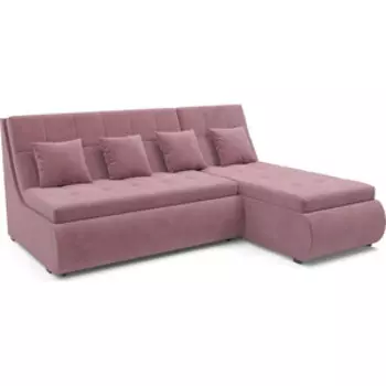 Угловой диван Mebel Ars Дубай (велюр пудра НВ-178 18)