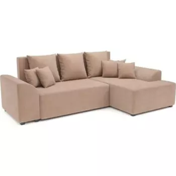 Угловой диван Mebel Ars Каскад правый угол (бежевый - Luna 061)