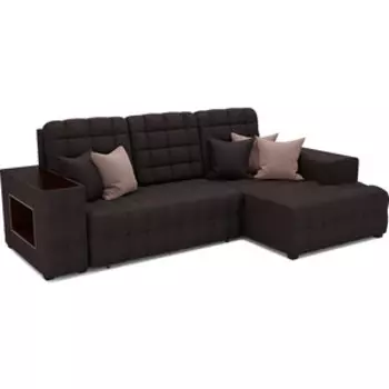 Угловой диван Mebel Ars Мадрид правый угол (кордрой коричневый)