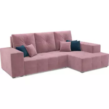 Угловой диван Mebel Ars Монреаль правый угол (велюр пудра/НВ-178/18)