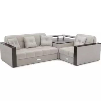 Угловой диван Mebel Ars Прага (бархат бежевый STAR VELVET 6 LIGHT Beige)