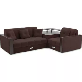 Угловой диван Mebel Ars Прага (велюр шоколад HB-178 16)