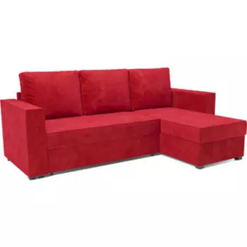 Угловой диван Mebel Ars Рим (кордрой красный)
