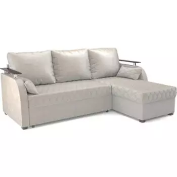 Угловой диван Mebel Ars Токио (бархат бежевый STAR VELVET 6 LIGHT Beige)