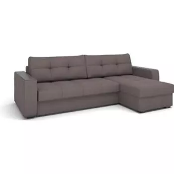 Угловой диван Rival Честер велюр темно-коричневый Т00024