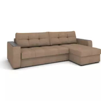 Угловой диван Rival Честер замша коричневый Т00021