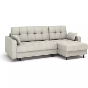 Угловой диван Rival Лиффорд велюр серо-бежевый Т00014