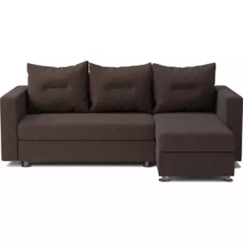 Угловой диван Шарм-Дизайн Ария правый рогожка шоколад